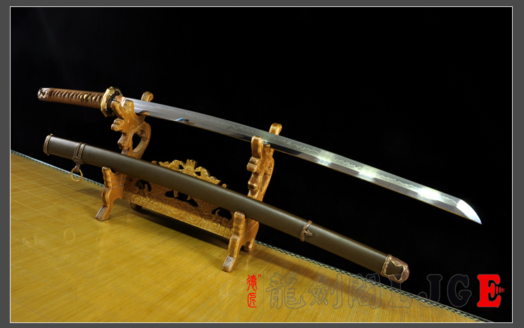 98式铁鞘军刀|T10烧刃|(LJG-1295）| - 知名传统刀剑锻造品牌（原龙剑阁）